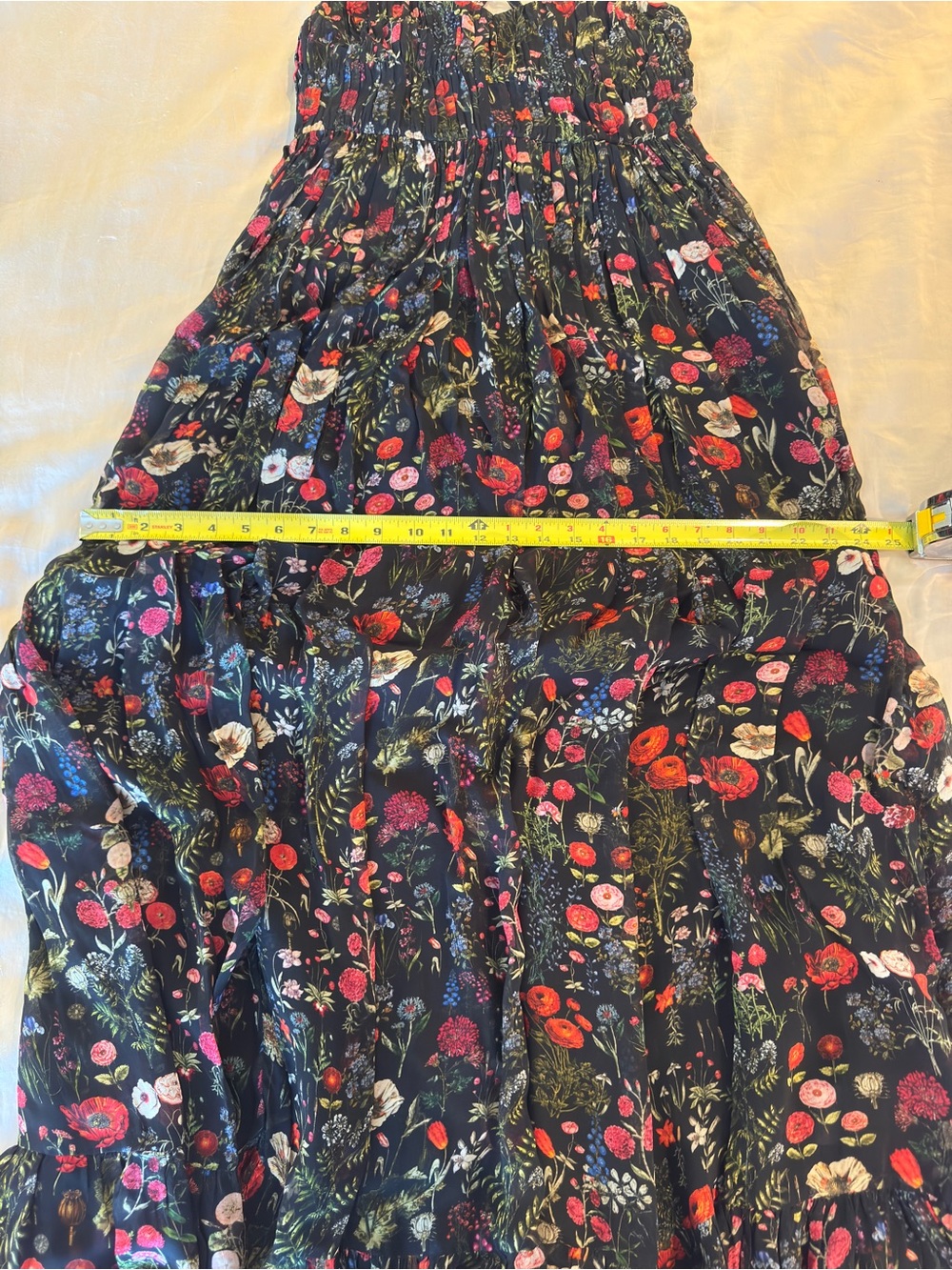 Payal Jain Black Floral Dress Size XS - Picture 13 of 14
